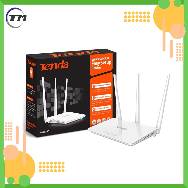 Phát Wifi TENDA F3 (3 Anten) | BigBuy360 - bigbuy360.vn