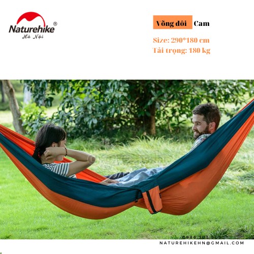 [Full phụ kiện] Võng Đôi Dã Ngoại Full phụ kiện NatureHike, siêu nhẹ, gấp gọn - NH17D012-B | BigBuy360 - bigbuy360.vn