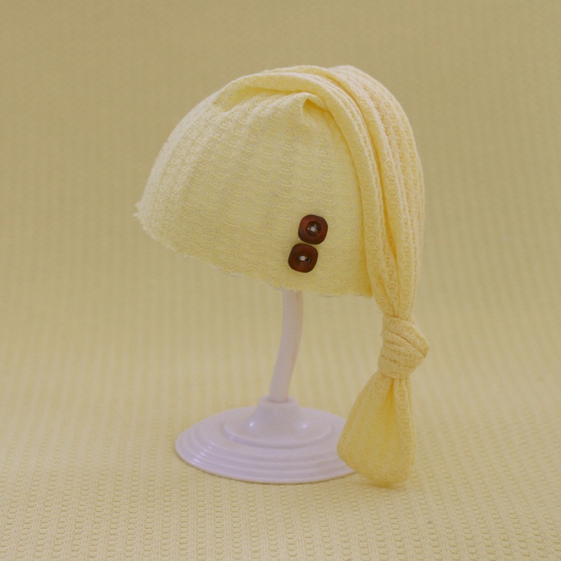 Mũ Đan Len Đuôi Dài Dùng Làm Đạo Cụ Chụp Ảnh Cho Bé Sơ Sinh