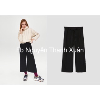 Quần ống culotte zara auth buộc dây eo siêu xinh