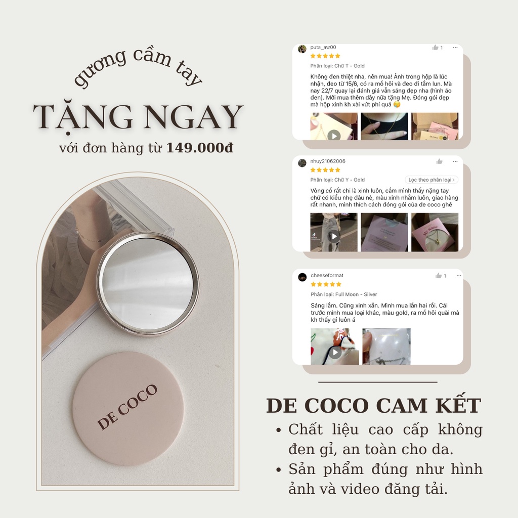 Khuyên tai bạc trái tim mini Lovely decoco.accessories