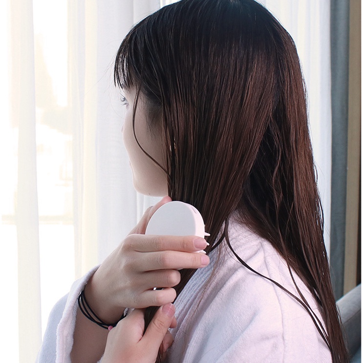 Minidarling Lược gội đầu Muji Nhật Bản làm sạch mát-xa da đầu giảm căng thẳng kích thích mọc tóc