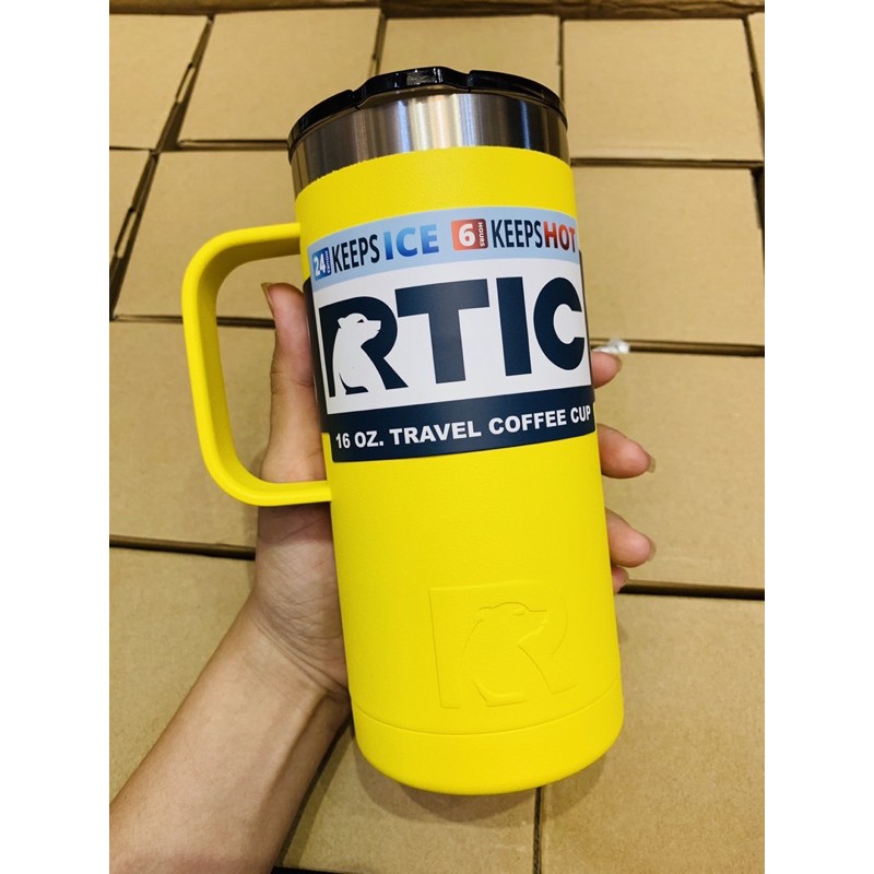 [HCM GIAO NHANH 1-2H] Ly / Cốc Giữ Nhiệt Rtic USA 16oz Bằng Thép Không Gỉ - Rtic 16oz Travel Coffee Cup