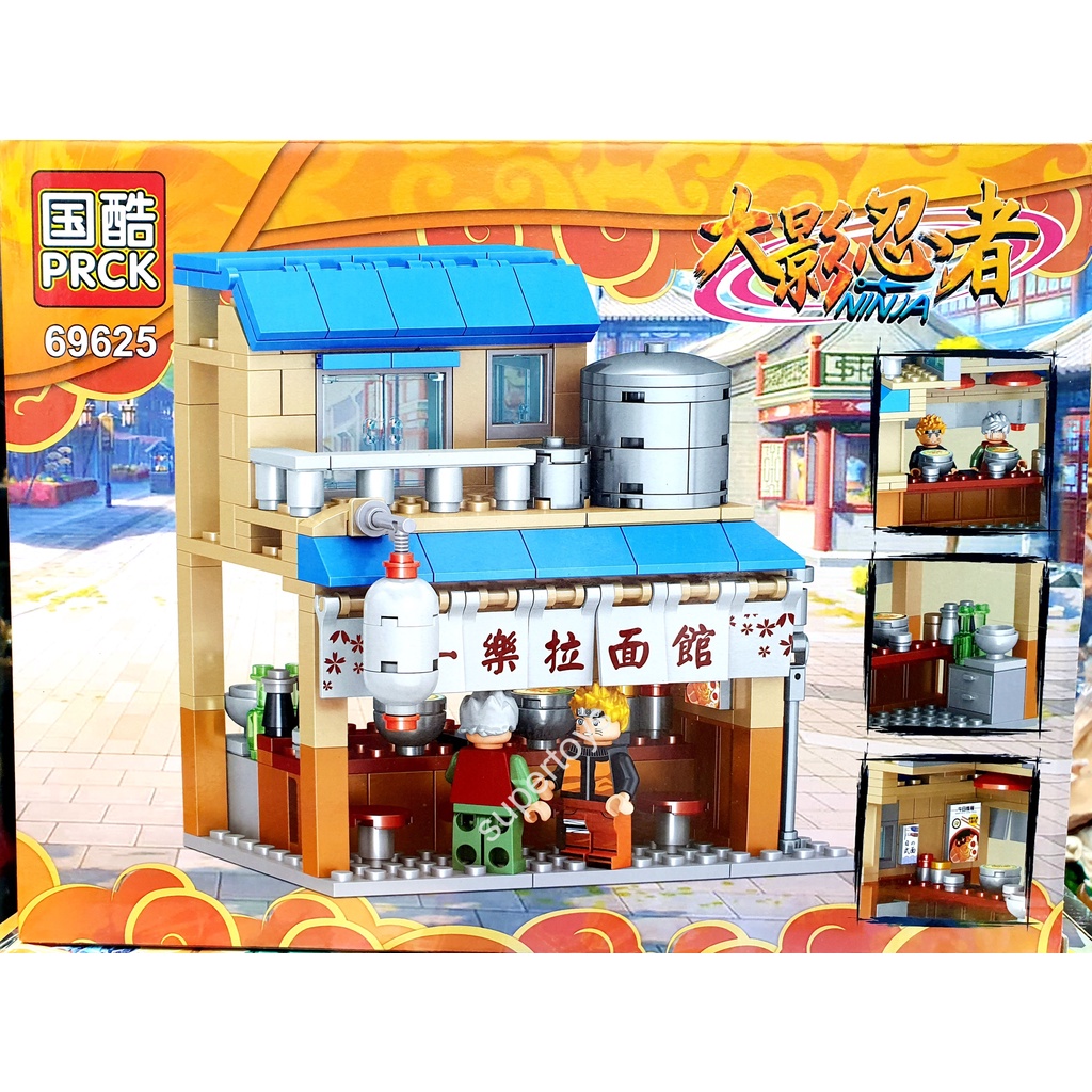 lego naruto tiệm mì ranmen tiệm mì ichiraku mô hình lắp ghép naruto yiraiya