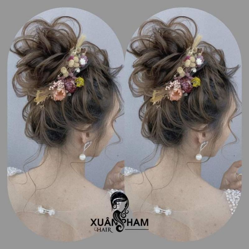 HOA KHÔ CÀI TÓC CÔ DÂU