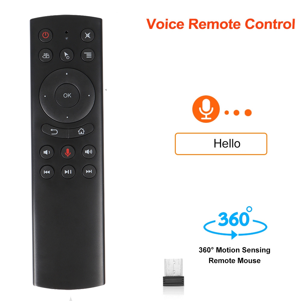Chuột bay điều khiển từ xa bằng giọng nói G20S không dây 2.4G có con quay hồi chuyển