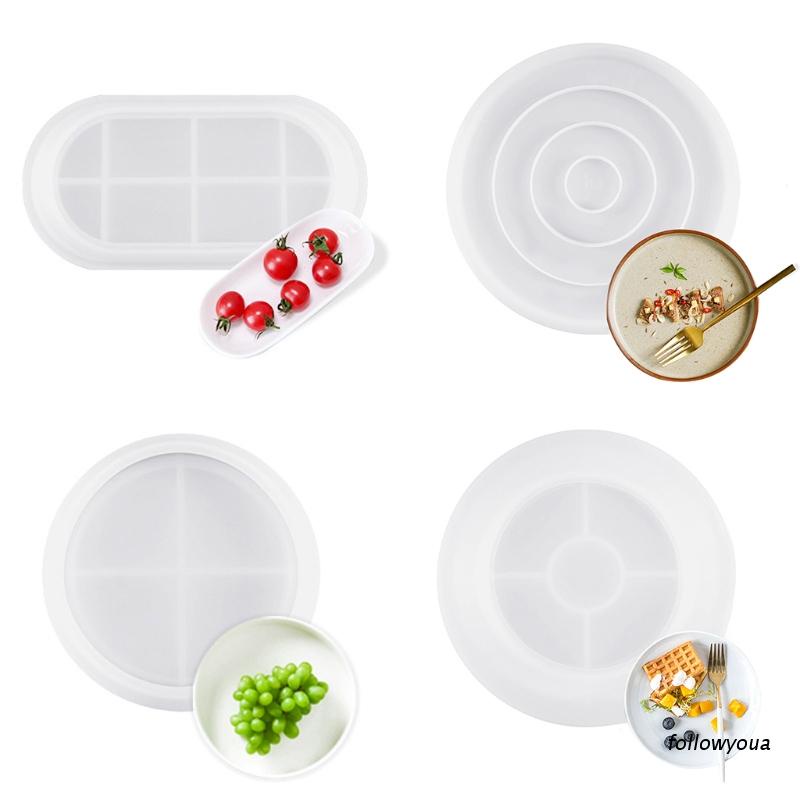 Khuôn Silicone Tạo Hình Làm Bánh Xà Phòng Hình Tròn / Oval Diy