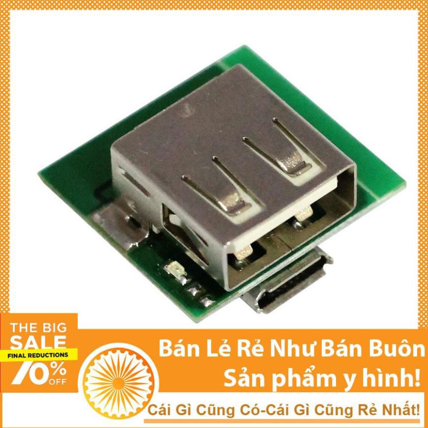 Mạch Sạc Pin Dự Phòng Bản Nâng Cấp 5V-600MA Mini 1A Có Đèn Báo - NTHN