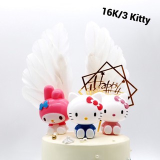 Combo 2 set 3 Bé Kitty Trang Trí Bánh Kem