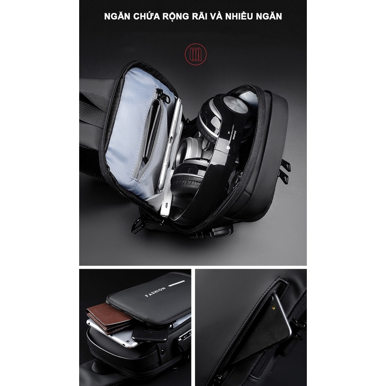 Túi Đeo Chéo Chống Trộm, Đa Chức Năng Cao Cấp NUTUSHOP-NT01