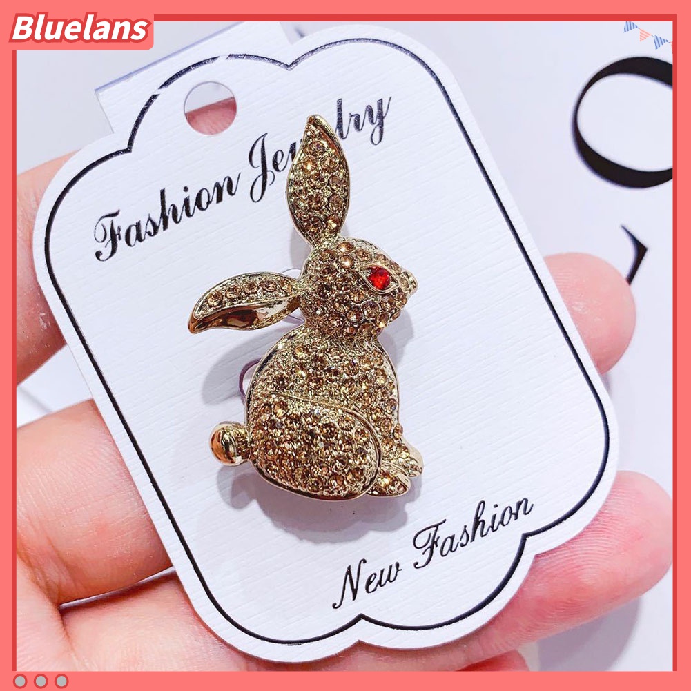 Ghim Cài Áo Hình Thỏ / Cáo Đính Đá 48h Thời Trang Cho Nữ