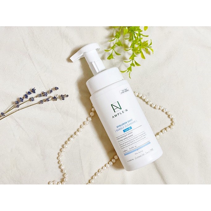Sữa Rửa Mặt Tạo Bọt Sẵn Ample:N Hyaluron Shot Bubble Cleanser 450ml