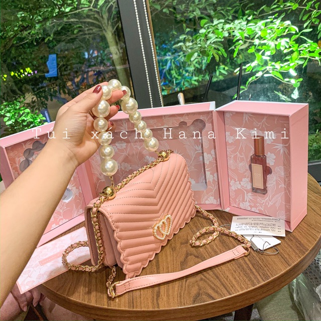 Xinh lắm - Túi tim kèm phụ kiện, hộp đựng như ảnh làm quà tặng
