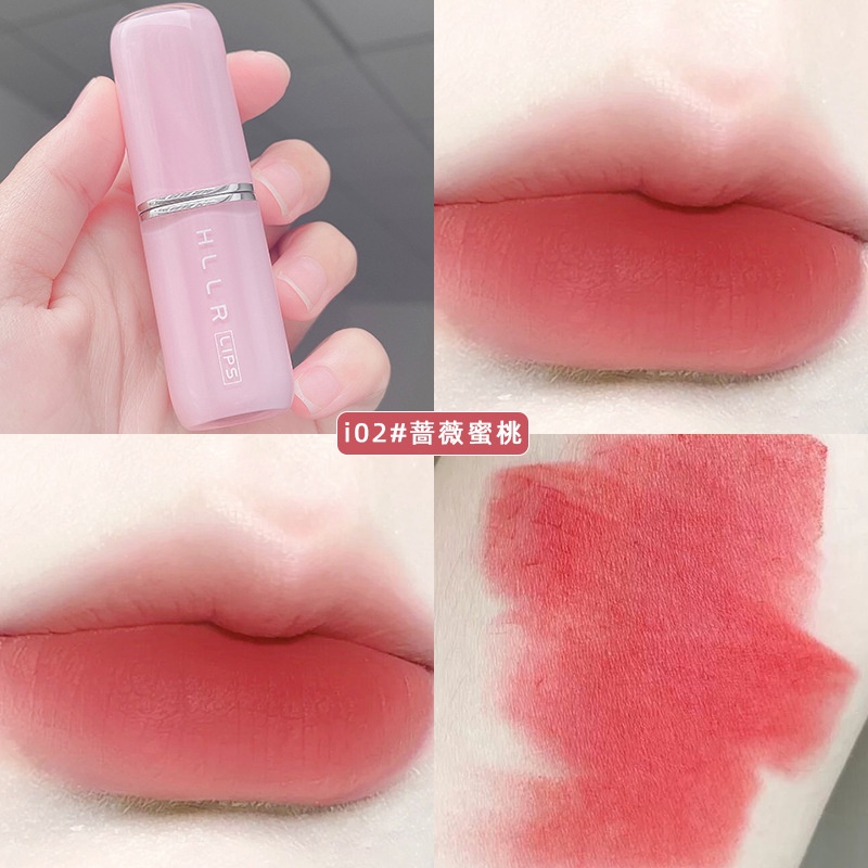 [Hàng mới về] Son môi dạng nhung lì HLLR dưỡng ẩm chống dính cốc lâu trôi trang điểm chuyên nghiệp