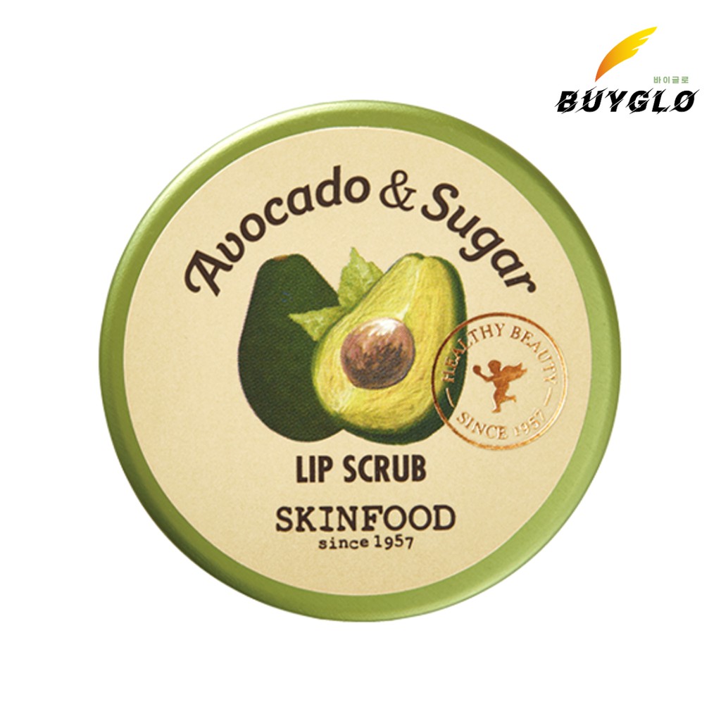 (Hàng Mới Về) Son Tẩy Tế Bào Chết Chiết Xuất Bơ Và Đường Viền Môi Skinfood Avocado Lip Scrub