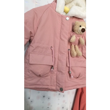 Áo parka trầm bông cho bé gái từ 25-32kg
