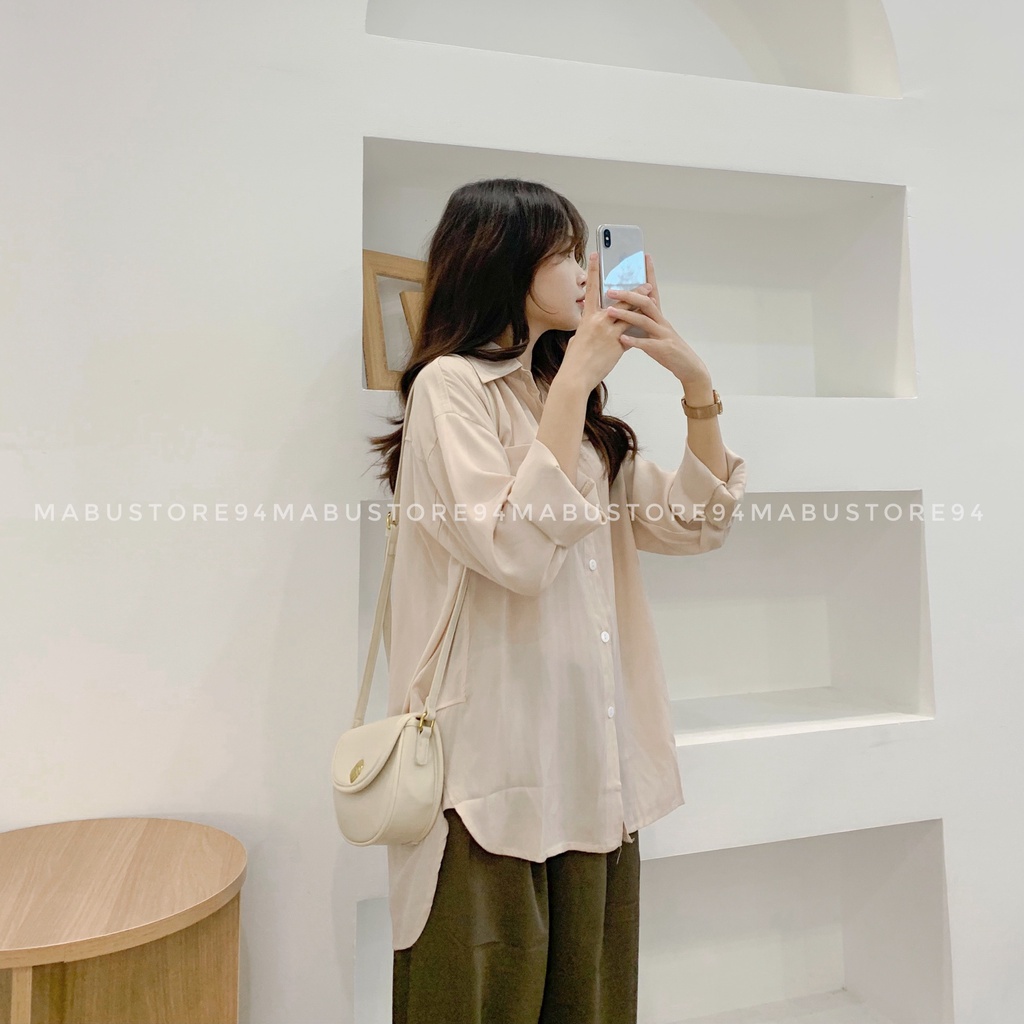 Áo somi dài tay kiểu dáng Hàn Quốc