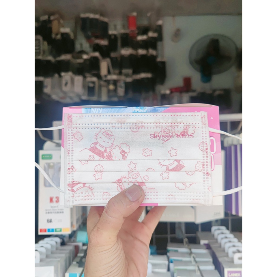 Khẩu Trang y tế cho bé 4 lợp họa tiết