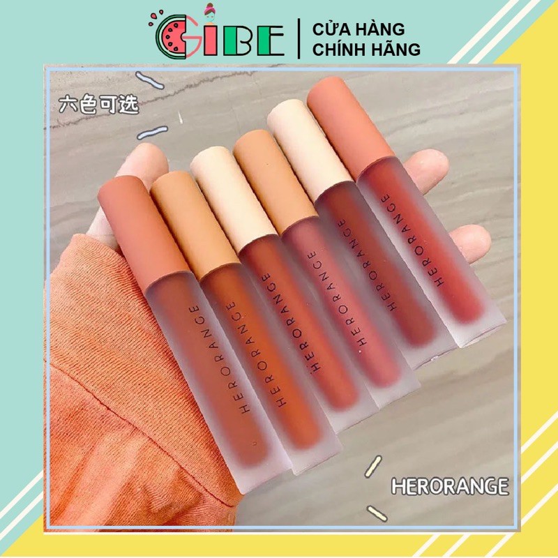 Son Herorange vỏ nhung nội địa Trung sang trọng màu hot | Thế Giới Skin Care