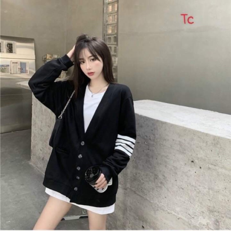 Áo cadigan vạch tay TC6