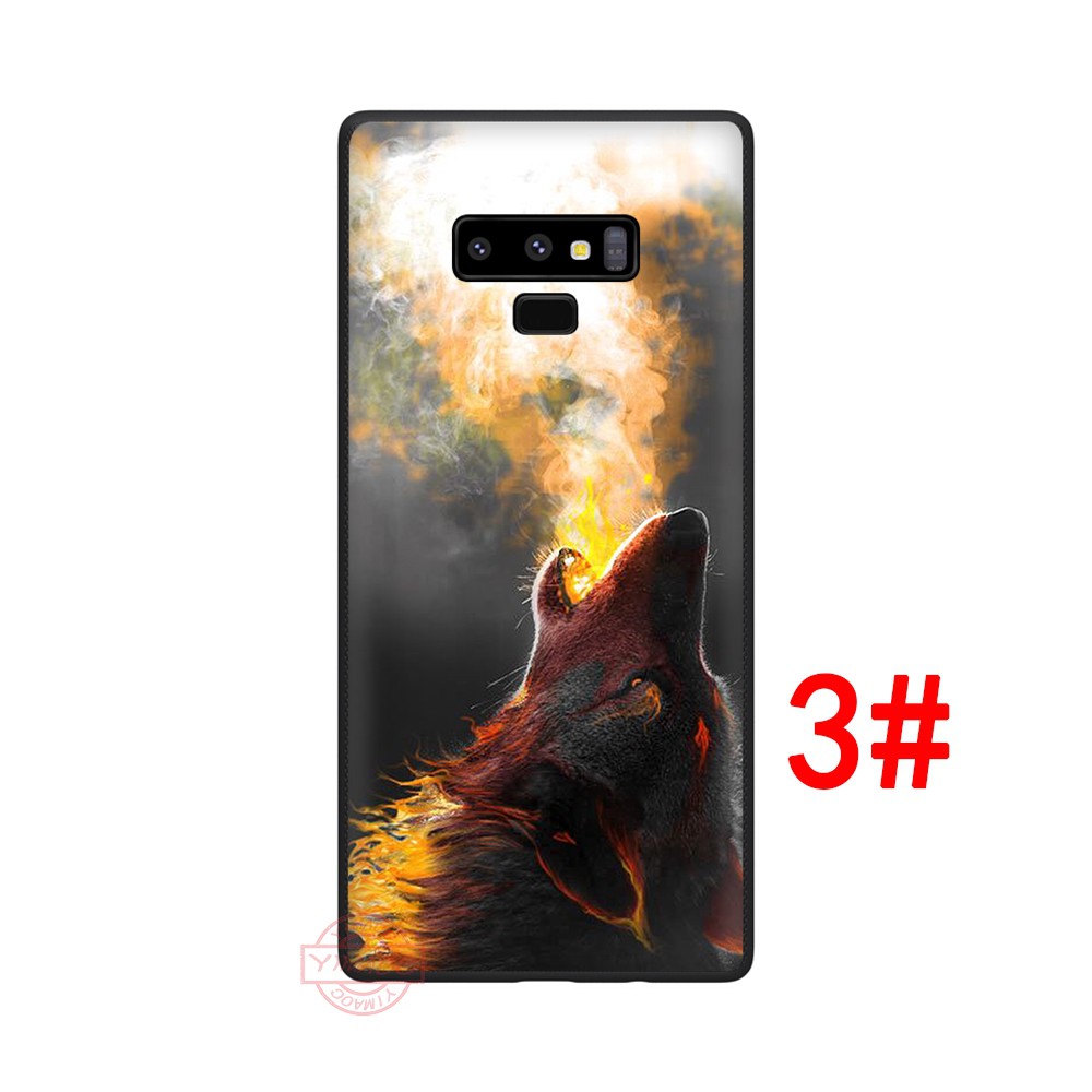 Ốp điện thoại mềm in hình chó sói hoạt hình độc đáo cho Samsung Galaxy S7 Edge S8 S9 S10 Plus Note 8 9