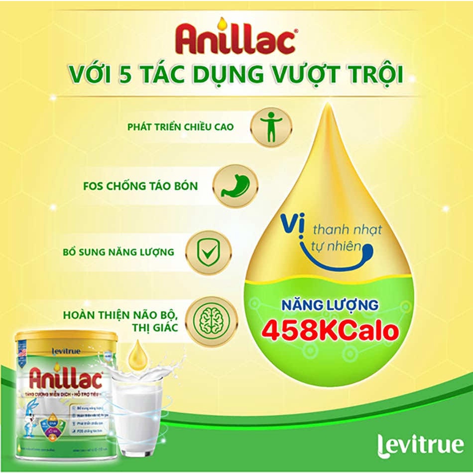 Sữa bột Anillac bổ sung dinh dưỡng, tăng đề kháng cho bé 700gram