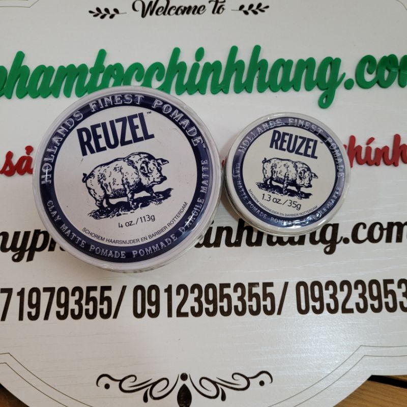 SÁP REUZEL GIỮ NẾP TRUNG BÌNH KHÔNG BÓNG CLAY MATTE POMADE 35G  - 113G - 340G