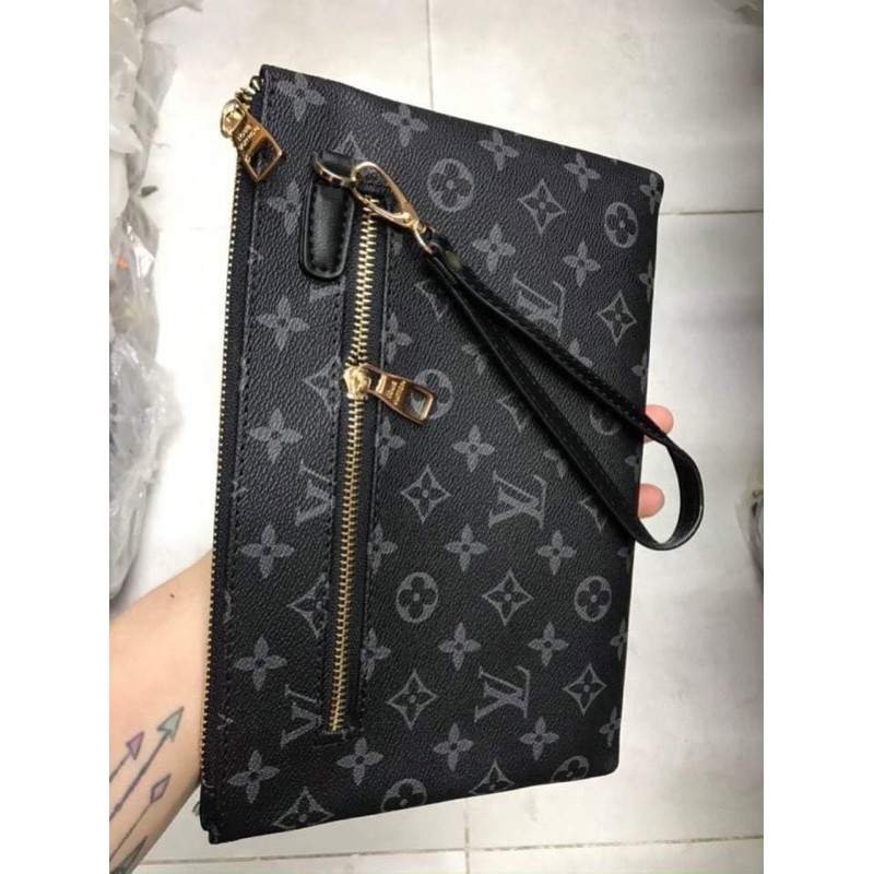 clutch cầm tay dẹt lv hàng đẹp