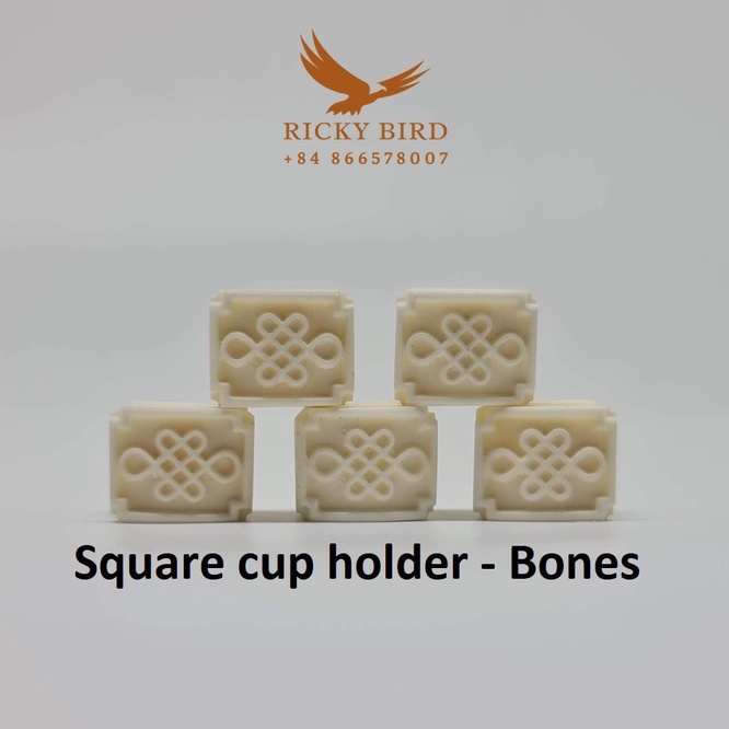 Phụ kiện chim - Square cup holder (Bones)