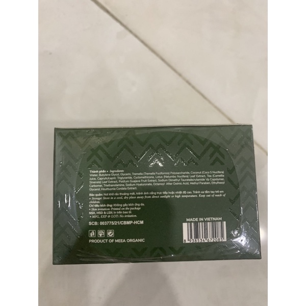 Mặt Nạ Diếp Cá MEEA ORGANIC, Mask Diếp Cá Tái Sinh Dưỡng Trắng Da Giảm Thâm Mờ Mụn Se Khít Lỗ Chân Lông Giữ Ẩm Cho Da