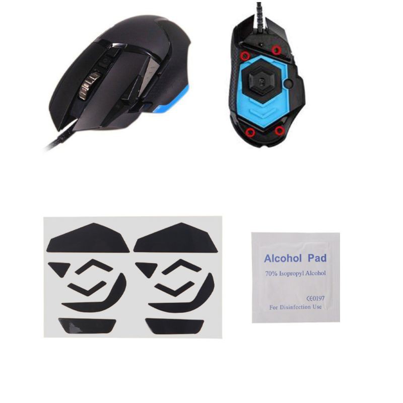 Set 2 Miếng Lót Chuột 0.6mm Cho Máy Tính Logitech G502 Laser