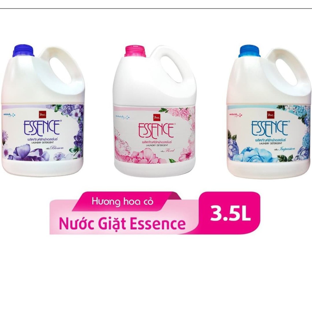 nước giặt essence 3.5L ( tím, xanh, hồng)