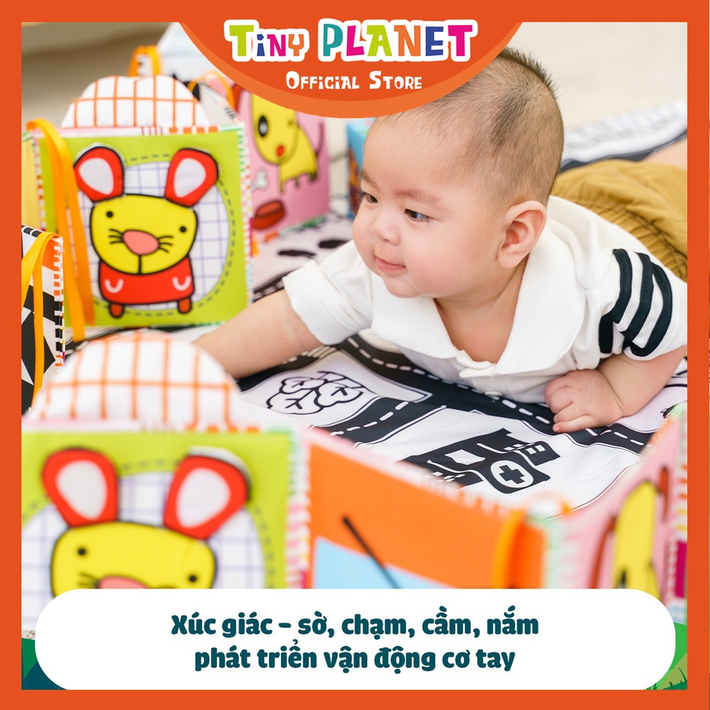 Quây cũi vải đồ chơi kích thích thị giác cho bé Lalala Baby 3in1