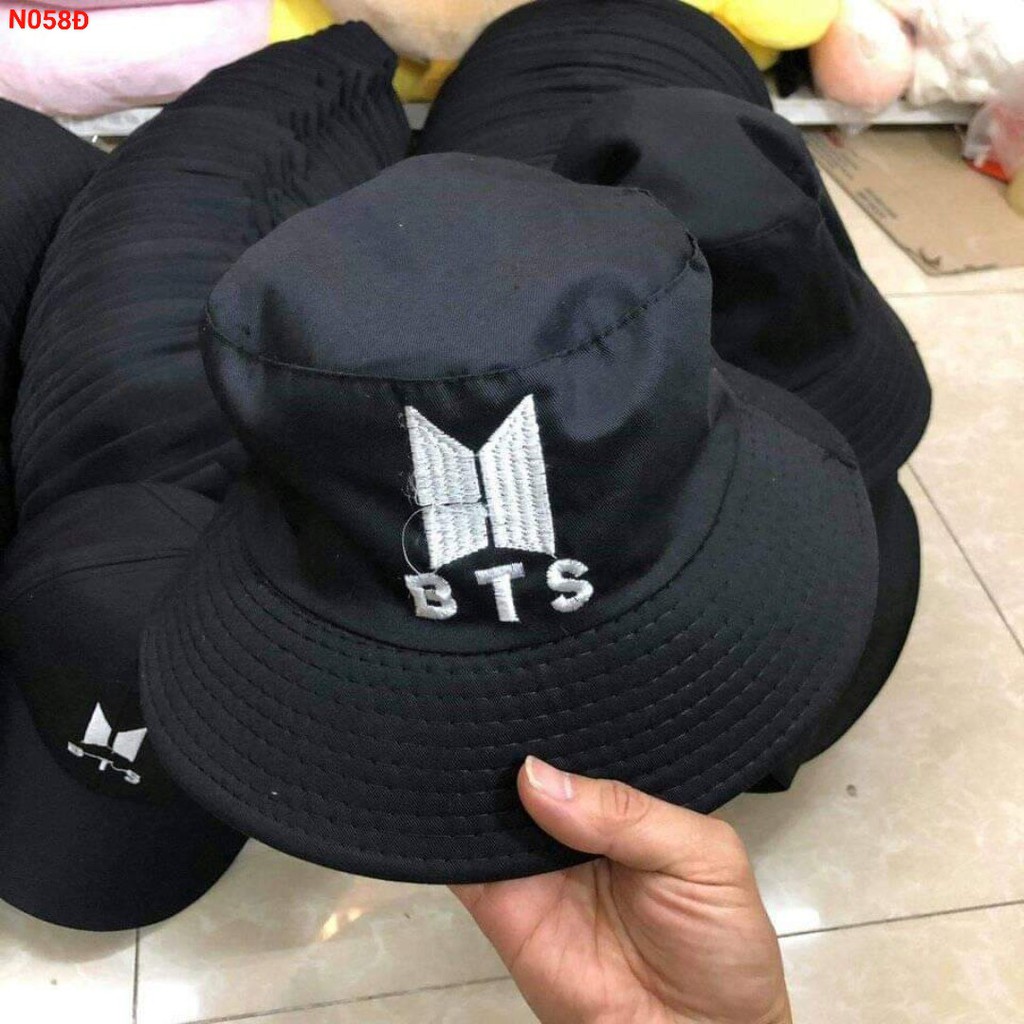 [Mã SHOPGF091 giảm 20k đơn 150k] Nón bánh bèo idol, Nón bánh bèo BTS, Nón thời trang sân bay BTS