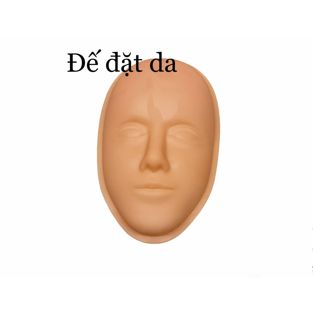 Da 5D khuôn mặt, da mặt 5D tập phun xăm, trang điểm kèm đế đặt