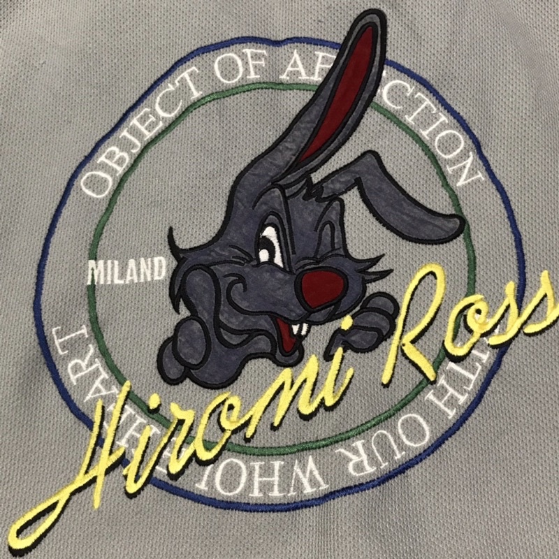 Áo khoác Nam nữ hiệu HIROMI ROSSI milano màu xám thêu logo size M  fit 70kg