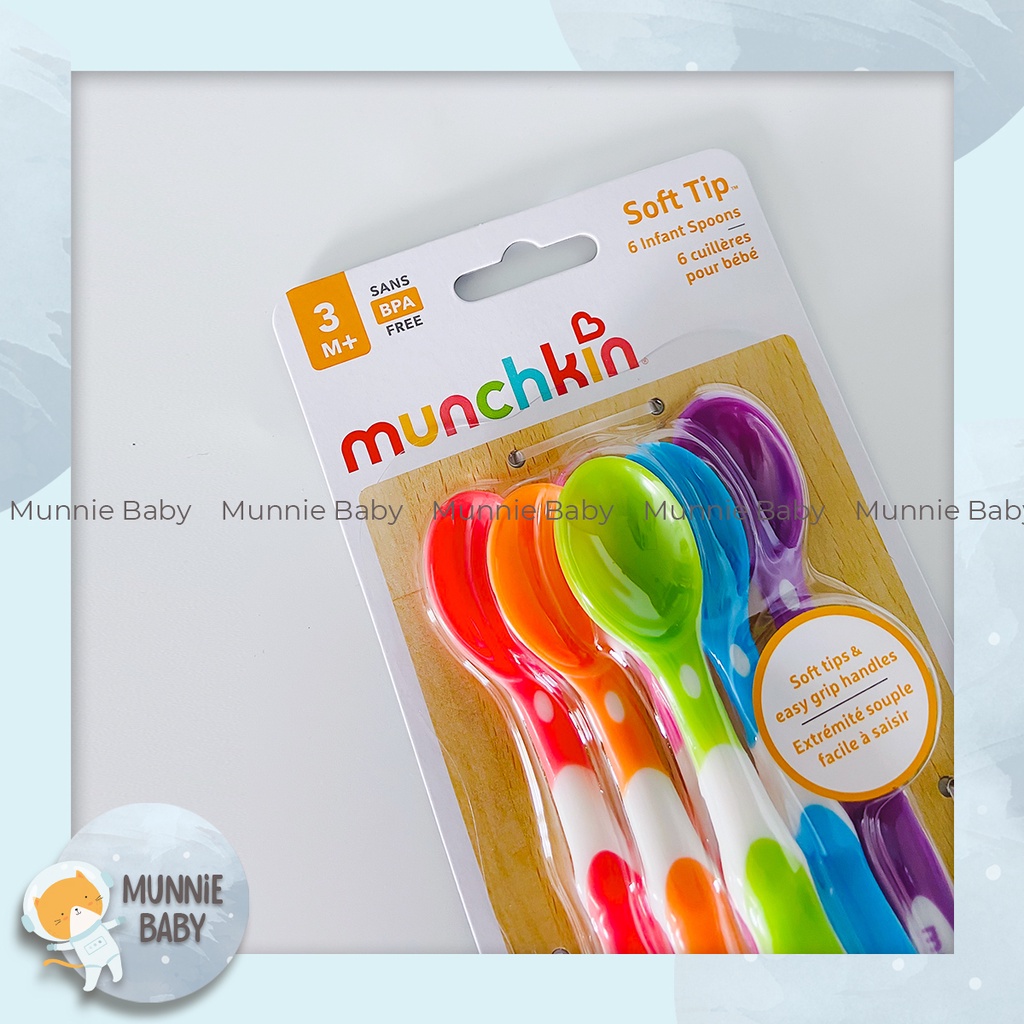 Bộ thìa / muỗng mềm ăn dặm Munchkin
