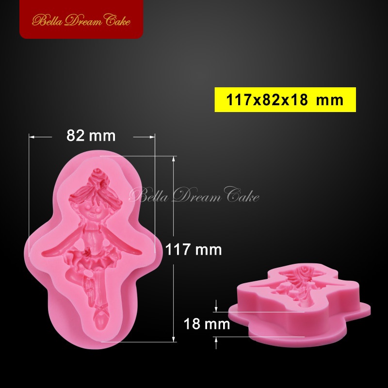 Khuôn Silicone Tạo Hình 3d Hình Nhân Vật Múa Ba Lê Sm-379