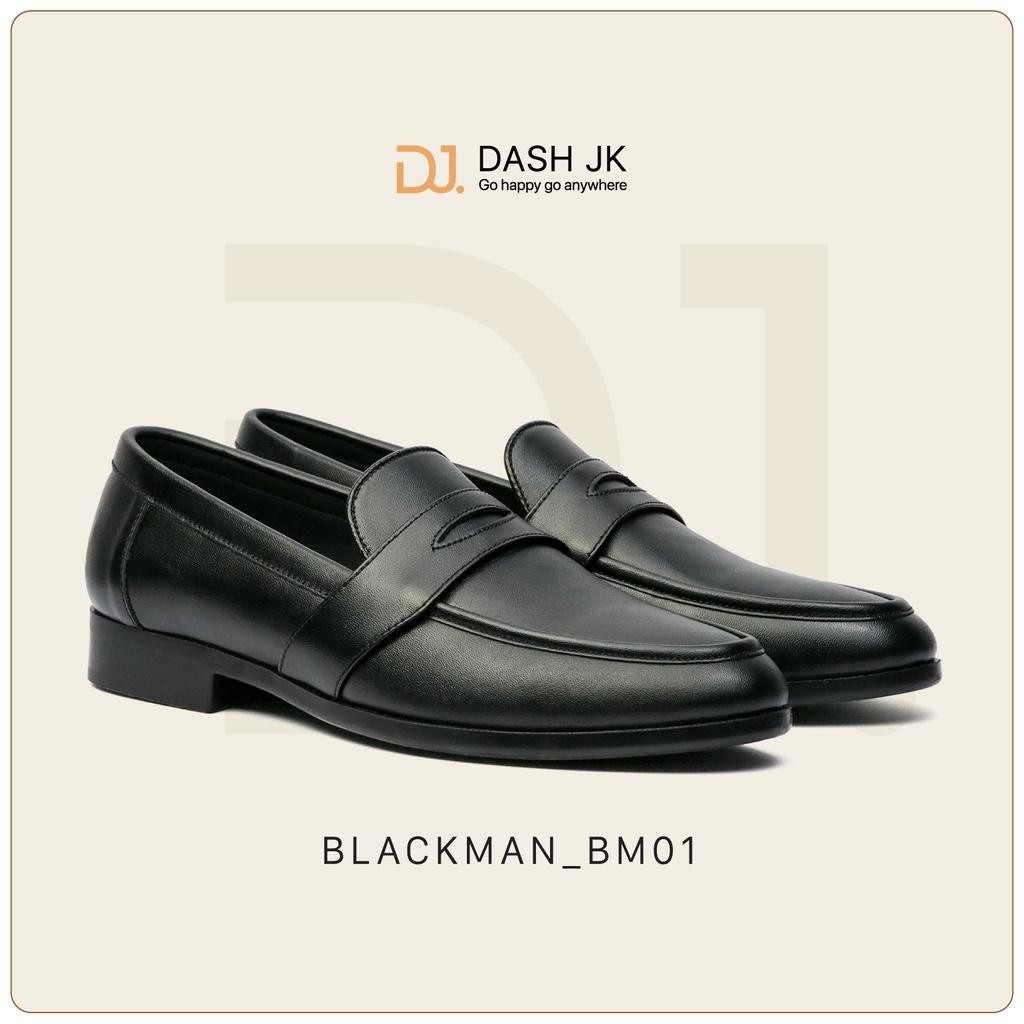 Giày Loafer Nam Công Sở Cao Cấp DASH JK Blackman - BM01