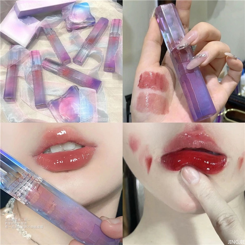Phong Cách HELLOSTYLE® Son Bóng Dưỡng Ẩm Lâu Trôi Feipink