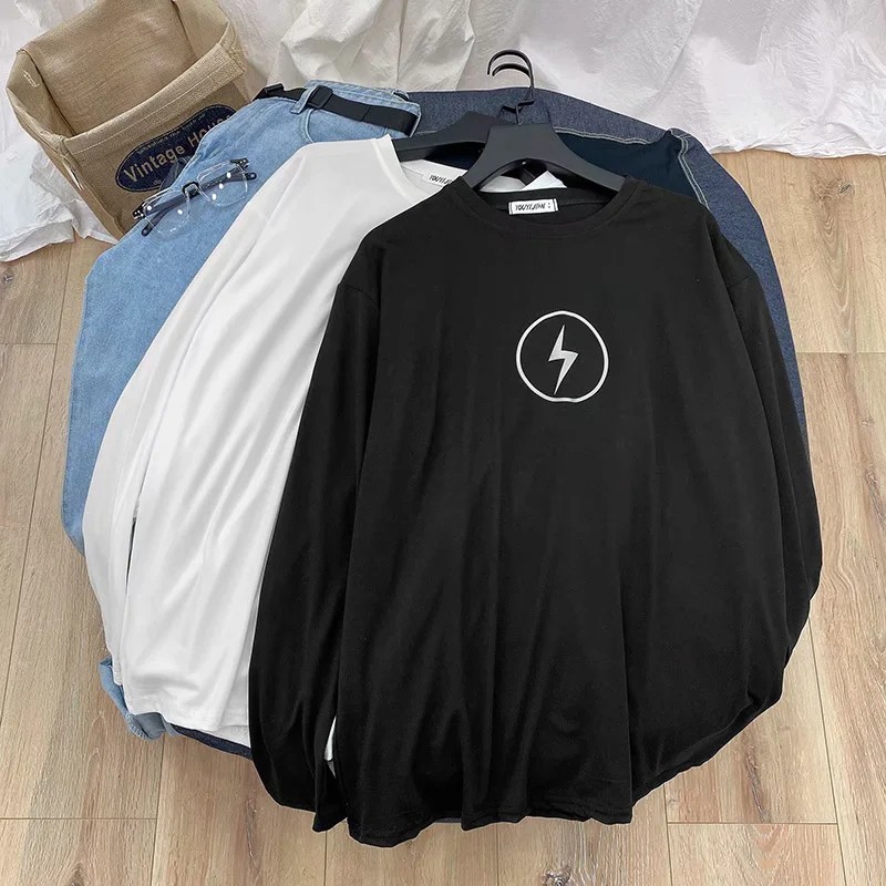 Áo thun tay dài dáng rộng Size M-5Xl thời trang trẻ trung cho nam nữ | BigBuy360 - bigbuy360.vn