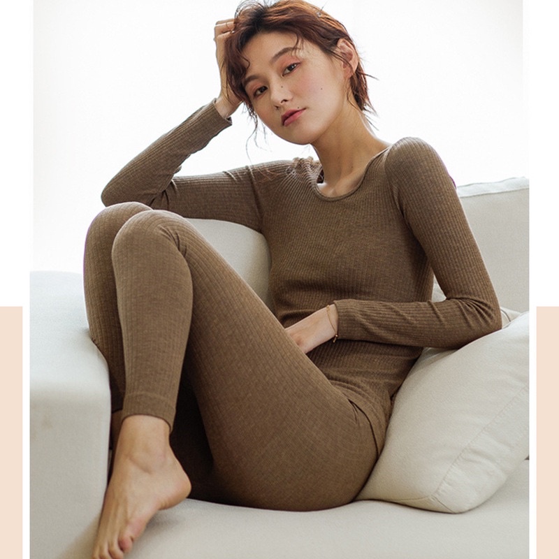 Bộ đồ ngủ giữ nhiệt, bộ len tăm thu đông nữ, bộ ngủ ở nhà siêu ấm áp, co giãn 4 chiều BN104
