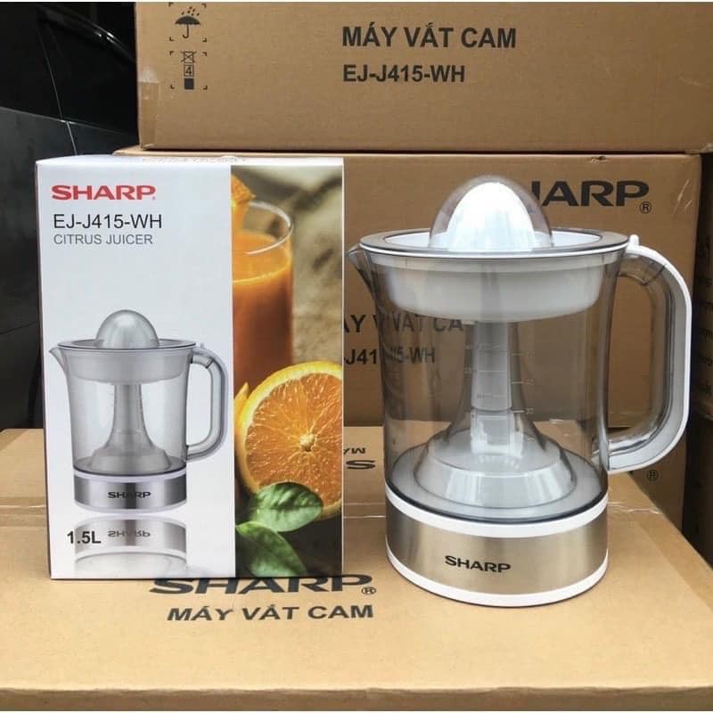 MÁY VẮT CAM, ÉP CAM, SHARP Ẹ-J415-WH DUNG TÍCH 1,5 LÍT SIÊU TO TIỆN DỤNG