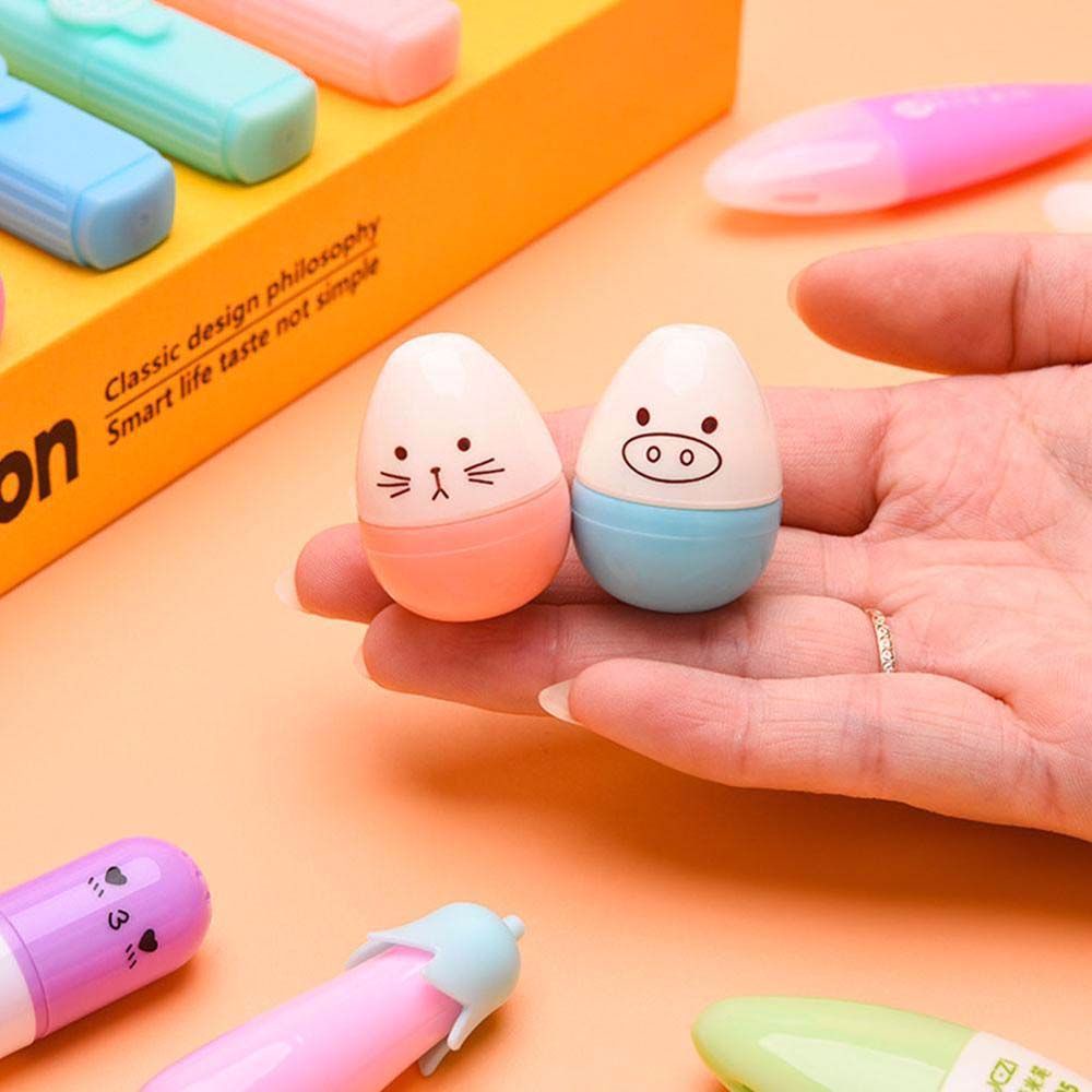 Set 6 Bút Dạ Quang Hình Quả Cà Tím Dễ Thương