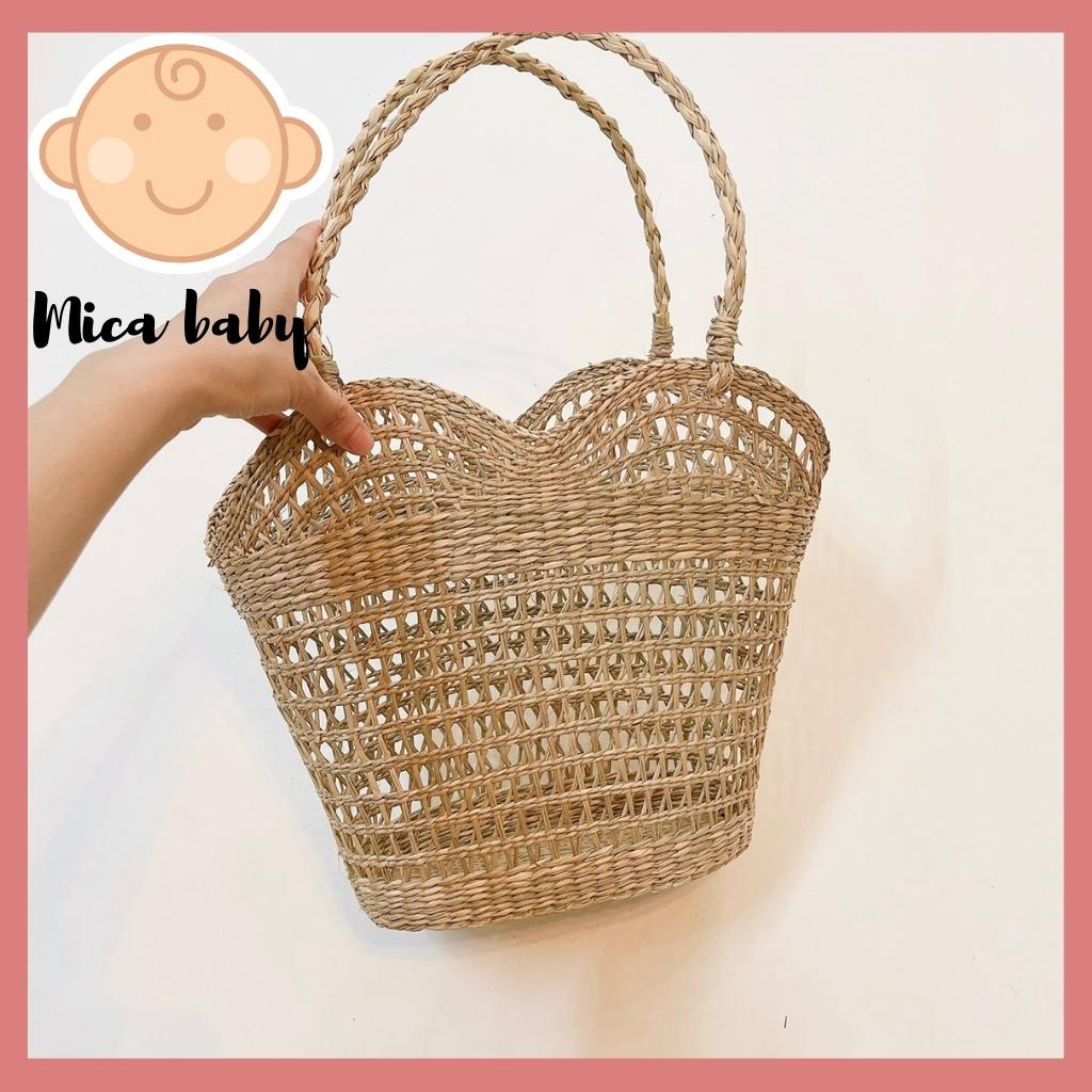 Túi cói vintage thời trang cho nữ