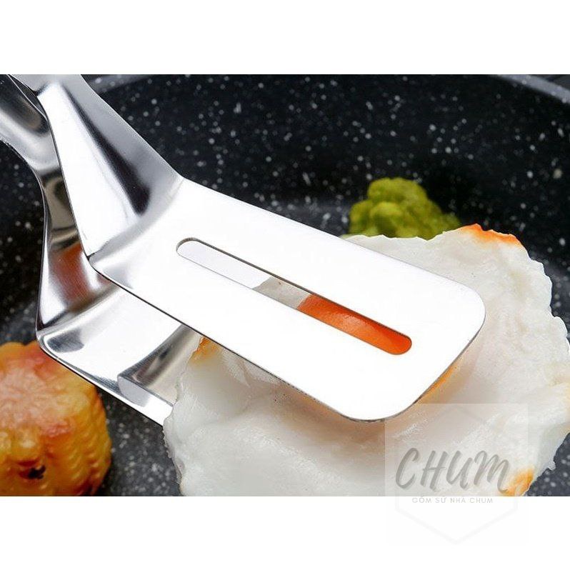 Dụng Cụ Kẹp Gắp Thức Ăn Nóng Và Lật Đồ Chiên Rán Đa Năng Chất Liệu Inox ( XẺNG GẮP ) G5
