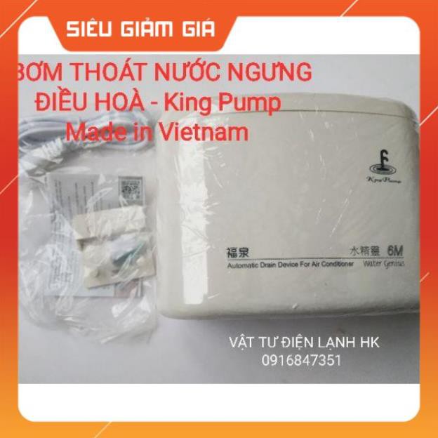 Máy bơm Kingpump thoát nước ngưng máy lạnh điều hoà Made in Vietnam 3 mét 6 mét Kingpump 3M 6M King Pump