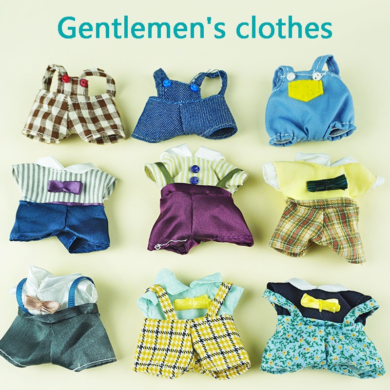 Đồ Chơi Gia Đình Thỏ Mặc Đầm 9 Kiểu Trang Phục Búp Bê Tỷ Lệ 1/12