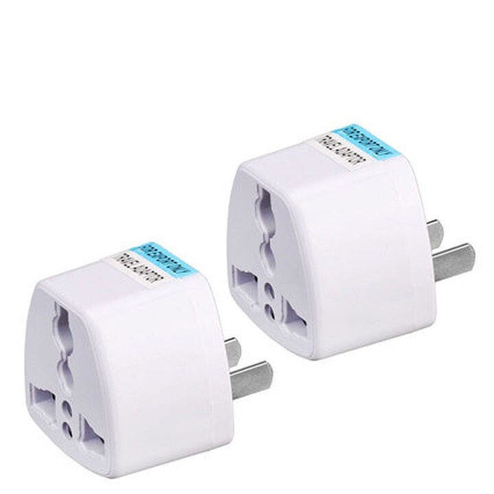 Ổ Chuyển Đổi Phích Cắm Từ 3 Chân Sang 2 Chân Nguồn 220V Màu Trắng haochi