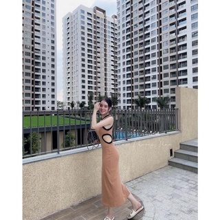 Đầm Body Hở Eo Viền (Đầm Viền)
